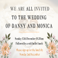 Sign up for Danny and Monica's Wedding Lunch